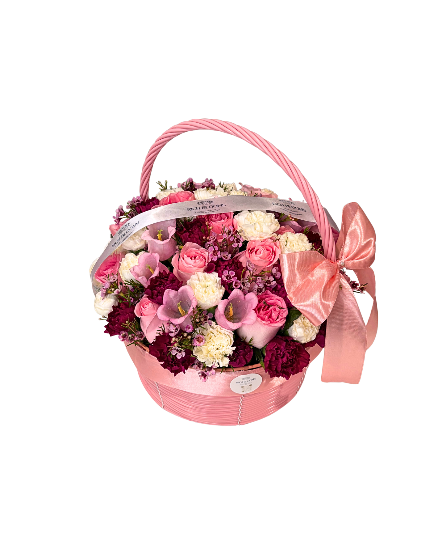 Spring Floral Basket - Pink
